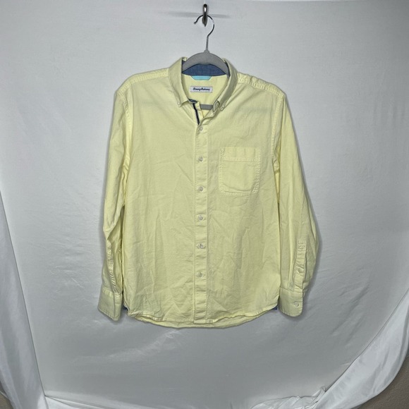 Tommy Bahama Mens Yellow Long Sleeve Button Down Size S - Picture 1 of 3